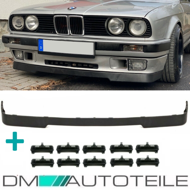 Nebelscheinwerfer SET Schwarz + H3 Birnen passend für BMW E30 Facelift ab  1987