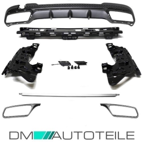 Mercedes W212 rear Bumper + Diffuser screen tail pipe + accessories for E63 AMG