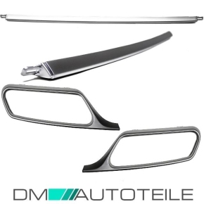 Mercedes W212 rear Bumper + Diffuser screen tail pipe + accessories for E63 AMG