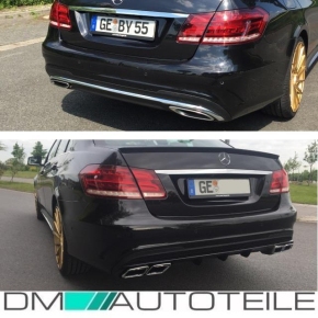 Mercedes W212 rear Bumper + Diffuser screen tail pipe + accessories for E63 AMG