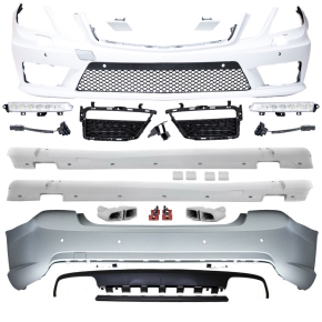 Mercedes W212 Stoßstange BODYKIT +TAGFAHRLICHT...