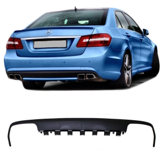 Sport Heck Diffusor Stoßstange Schwarz Matt + passt für Mercedes E-Klasse W212 AMG Line nicht für E63 AMG