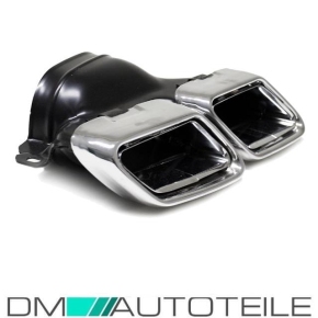 Mercedes W212 W222 tail pipe chrome 4-pipe stainless steel + accessories E63 S63 AMG