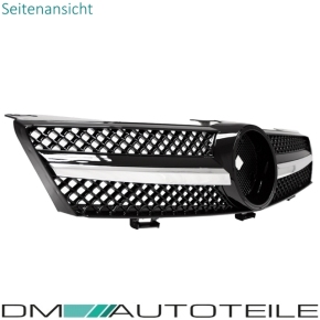Mercedes CLS C219 W219 Twin Blade Front Grille Black / Chrome Sport Year 04-08