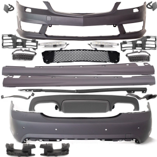 Bodykit für SRA ohne PDC grundiert mit TFL passt für Mercedes W221 bj 05-13 Langversion nicht AMG S65