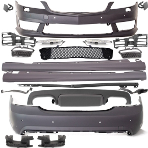 Mercedes S-Klasse W221 Bodykit Lang LED Tagfahrlicht Komplett f. PDC +Zubehör für S63 AMG