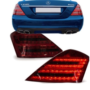 Mercedes W221 LED rear lights Set 05-09 + accessories S63 S65