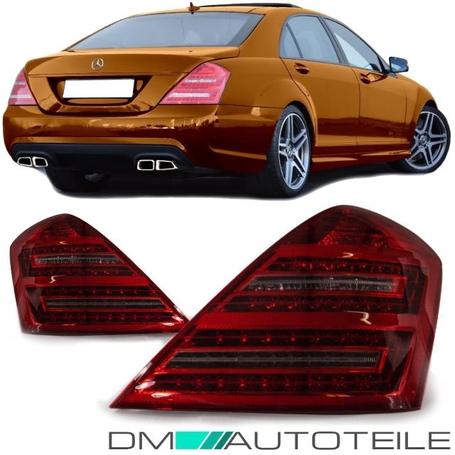 Mercedes S Class W221 Led Rear Lights Red White Accessories S65 Amg