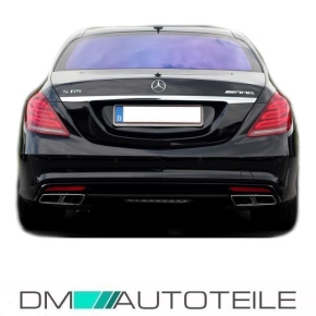 Mercedes W222 bodykit Front Bumper + rear Bumper + Side Skirts + accessories for S63 AMG