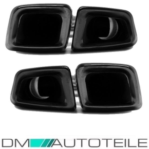 Merecedes W221 W212 Sportauspuffblenden Chrom Schwarz AMG...