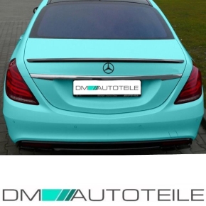 SET Heckspoiler Kofferraum ABS passend für Mercedes S-Klasse W222 Bj. 13-17 für S63 AMG + 3M