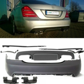 Mercedes W221 Stoßstange Hinten Heck aus ABS ohne...