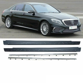 SET Heckspoiler Kofferraum ABS passend für Mercedes S-Klasse W222 Bj. 13-17  für S63 AMG + 3M