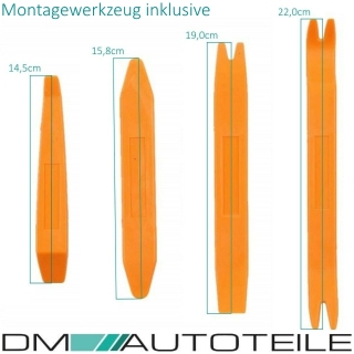 Stoßstangengitter SET Clean Gitter Grill passt für BMW F22 F23 M 235 240 M-Paket Stoßstange + Montagewerkzeug