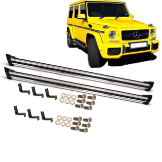 Mercedes G-Modell W463 Trittbretter Schweller Bj. 89-15 inkl. Anbaumaterial