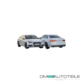 Stoßstange hinten grundiert 4x PDC passt für Audi A4 Avant (8W5, B9) ab 09/2015