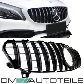 Kidney Front Grille Black Chrome fits on Mercedes W176...