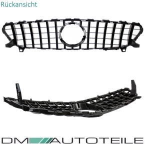Facelift Kühlergrill Chrom Schwarz passend für Mercedes A-Klasse W176 Mopf 2015-2019 auf Sport -Panamericana GT 