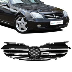 Mercedes SLK Typ R170 Twin Blade Front Grille Black /...