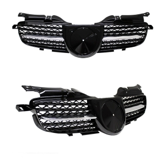 R171 Design Front Grille Kidney Honeycomb Black Chrome...