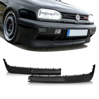 2x Frontspoilerlippe breit Spoiler Lippe Stoßstange passt für VW Golf 3 ab 91-97