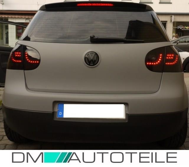 Original JOM VOLL LED Rückleuchten Schwarz Smoke SET für VW Golf 5 V MK5  Limo 