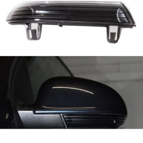 Set VW Golf 5 Passat EOS Shara Skoda Seat mirror Set with indicators + LED black 03-08