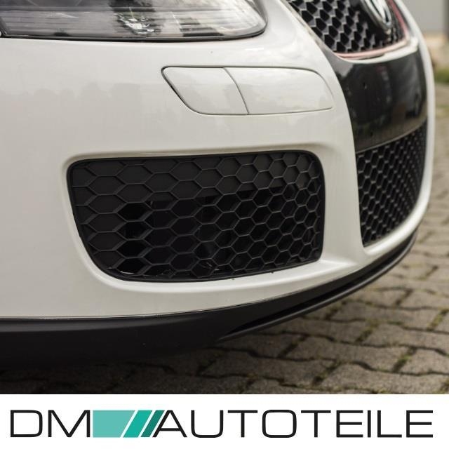 Stoßstange Vorne + Wabengrill Schwarz + Gitter ohne Nebel für Golf 5 GTI  Umbau