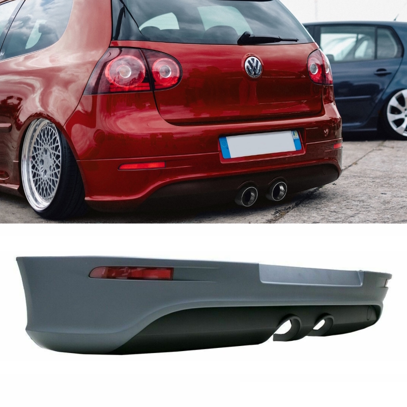 VW Golf V 5 Rear Diffusor Valance Duplex Sport complete for R32 +