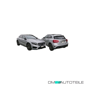 Stoßstange hinten schwarz passt für Mercedes GLA-Klasse (X156) 13-16