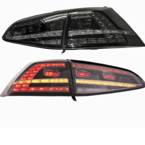 VW Golf 7 VII LED rear lights clear glass black from 2012...