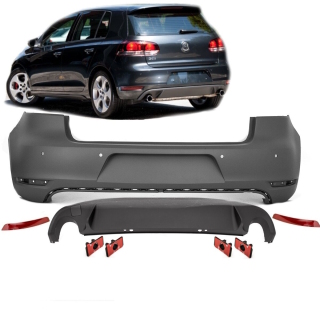 VW Golf 6 VI Heckstoßstange PDC 4-Löcher grundiert +...