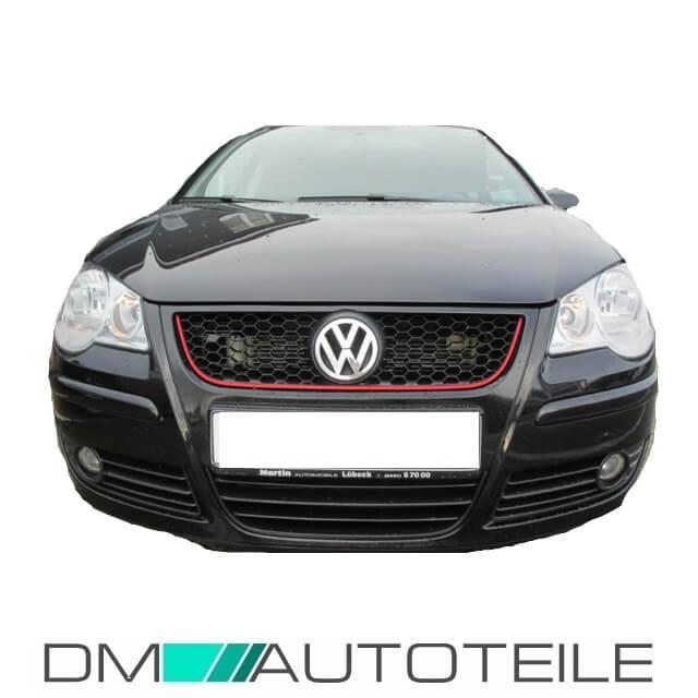 Facelift Front Stoßstange Vorne + Spoiler Grill passt für VW Polo 9N GTI  05-09