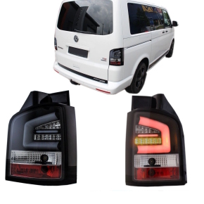 Rückleuchten Heckleuchten Set Smoke LED Light Bar passt für VW T5 GP FACELIFT