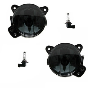 SET Klarglas HB4 Nebelscheinwerfer Schwarz Smoke für VW T5 / Crafter /Polo 9N3