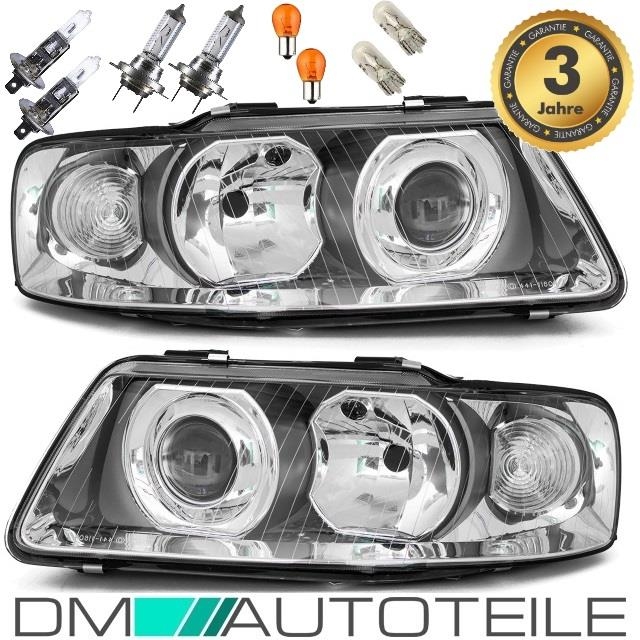 Audi A3 8L Facelift Klarglas Chrom Scheinwerfer H7/H1
