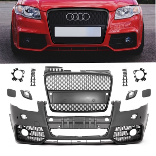 Audi A4 B7 8E Front Bumper single frame Front Grille + accessories for RS4 04-08