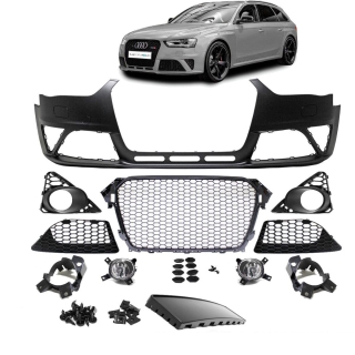 Stoßstange vorne für SRA ohne PDC + Grill passt für Audi A4 B8 8K 11-16 kein RS4