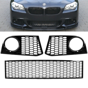Set Shadow Line Front Grille Central lower +Fogs Cover...