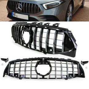 GT Sport- Panamericana Front Grille Black Chrome fits...