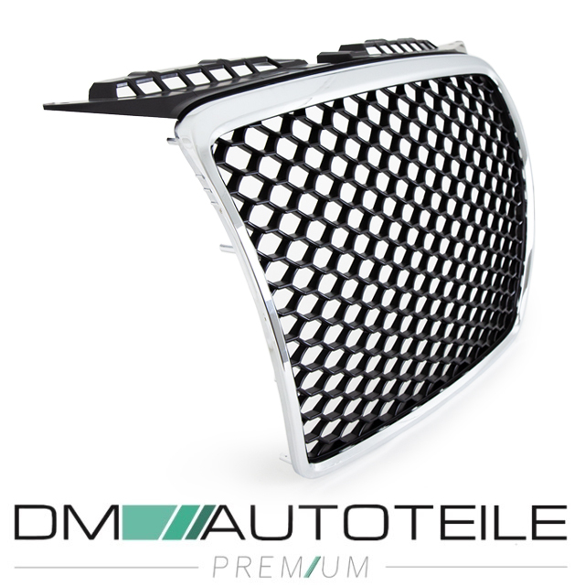 Wabengrill Schwarz Chrom K 252 Hlergrill Passt F 252 R Audi A3 8p