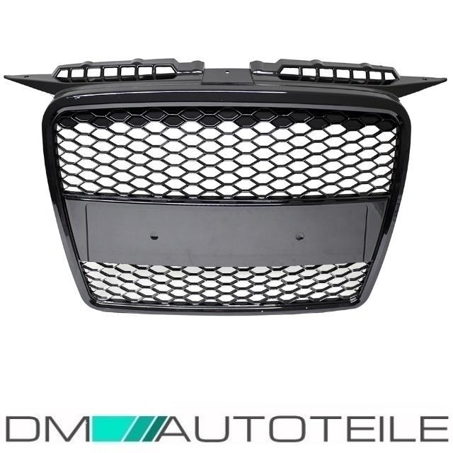 Badgeless Front Grille Grill Black Gloss for Audi A3 8P up 20052008