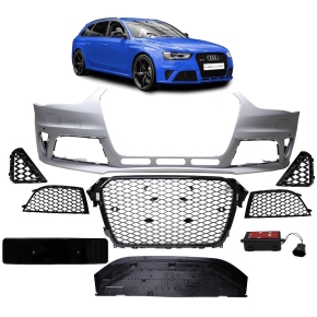 Stoßstange vorne für SRA+PDC + Wabengrill passt für Audi A4 B8 8K 11-16 kein RS4