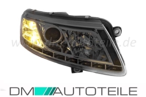 Audi A6 4F clear glass chrome headlights left &amp; right...