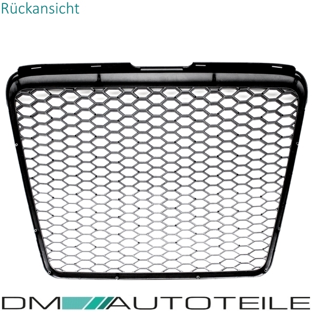 RS6 Look Kühlergrill Black Edition für Audi A6 C6 4F 