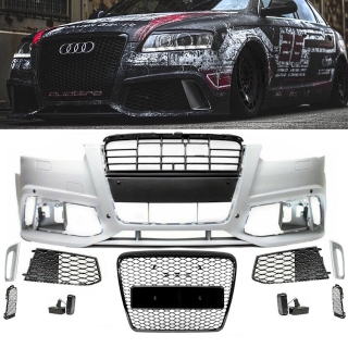 Sport Umbau Stoßstange vorne + Wabengrill passt für Audi...