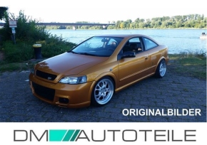 OPEL ASTRA G Stoßstange vorne +Nebel SMOKE Schwarz für OPC II 97-05 +ABE