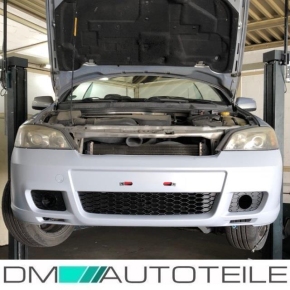 OPEL ASTRA G Stoßstange vorne +Nebel SMOKE Schwarz für OPC II 97-05 +ABE