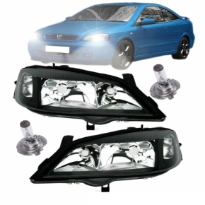 Set Opel (Vauxhall) Astra G headlights left + right clear...