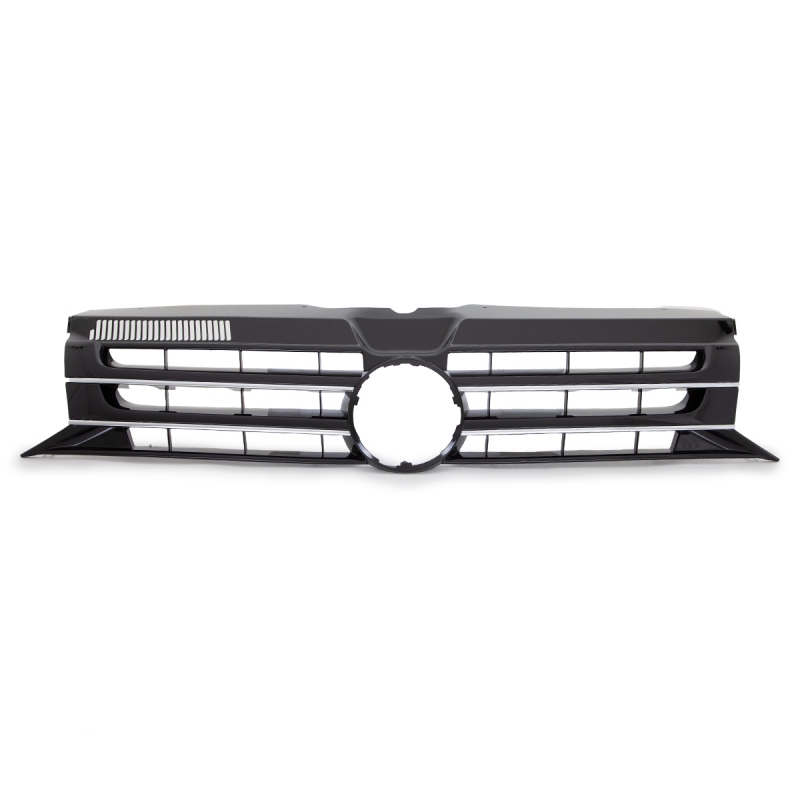 Kühlergrill Front Grill Schwarz glanz Leiste Chrom für VW T5 GP Facelift  09-15